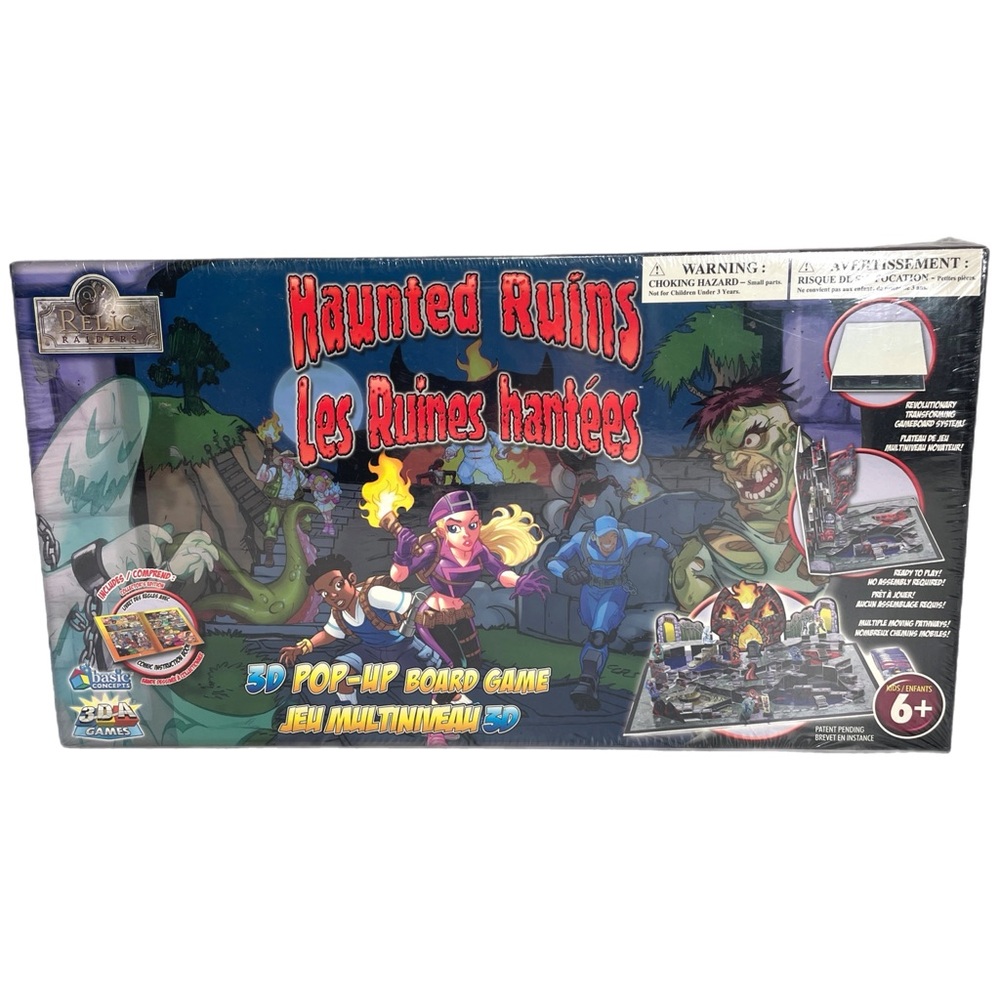 Haunted Ruins 3D Relic Raiders Pop-Up Board Game